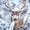 Winter Mule Deer, variant on Elephant Stock Pit Bull On Snow Wall Art - Vertical Multi Panel Canvas - Living Room Wall Decor - Animal Multi Panel - Gray And Brown Decor - 14" x 23"