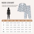 thumbnail image 4 of Yiaed penguin tree star Print Pajamas Women's Long Sleeve Sleepwear Soft Button Down Loungewear Pjs Lounge Set Nightwear Womens Pajama Pants-Large, 4 of 7