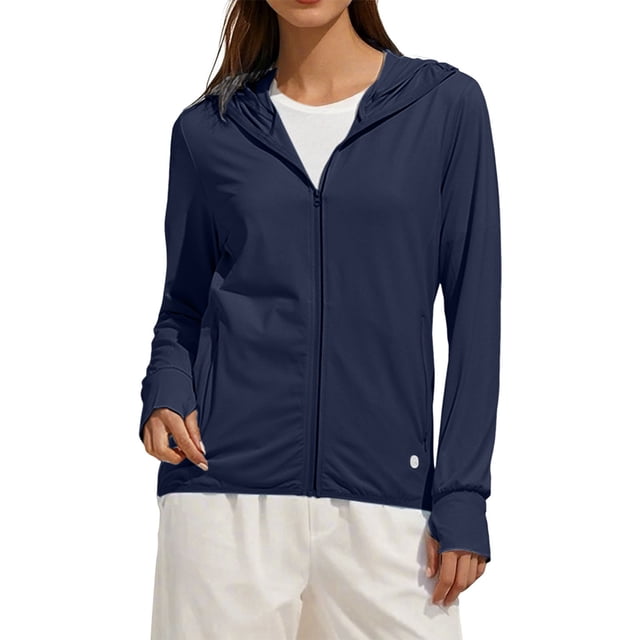 Baberdicy Veste de Protection pour Femmes, Bleu Foncé, Légère et Respirante, 4TG