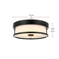 thumbnail image 2 of Living District Kolson 12 Inch Led Flush Mount In Black, 2 of 8