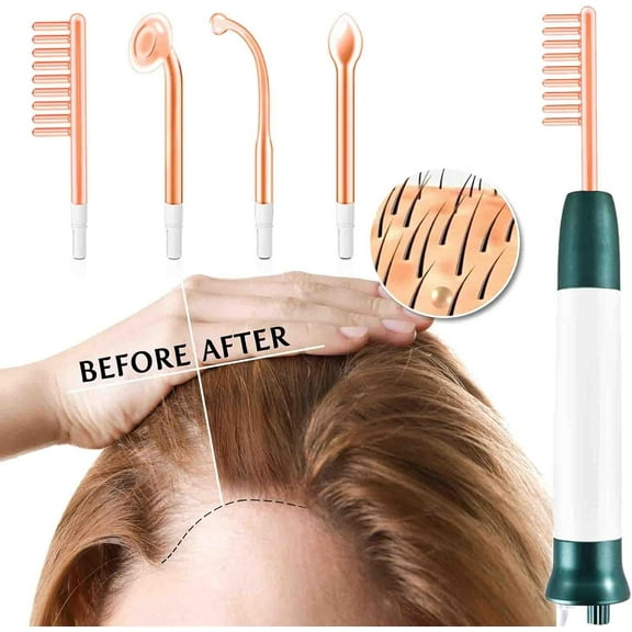 Smart Facial & Scalp Massager, Neon Therapy Wand for Skin Tightening, Reduces Wrinkles, Clarifying & Hair Growth Stimulation