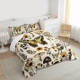 thumbnail image 3 of Feelyou Hippie Tribal Butterfly Full Size Comforter Sets, Cartoon Jungle Mushroom Bedding Comforter Set, Rustic Groovy Sunflower Reversible Bedding Sets, Super Cozy Room Decor, 3pcs, 3 of 8