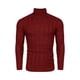thumbnail image 1 of Suéter de hombre con cuello alto suéter de punto suéter de cuello alto de invierno suéter de cuello alto básico de corte entallado suéter, 1 of 5