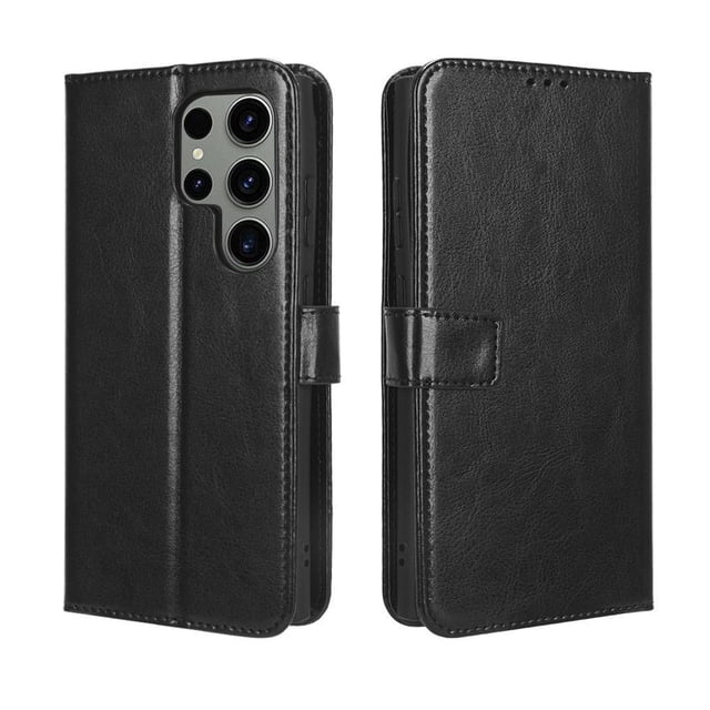 Funda tipo libro para Samsung Galaxy S22 Ultra 5G, cartera todo‑en‑uno, funda multifuncional con tarjetero y correa de muñeca desmontable