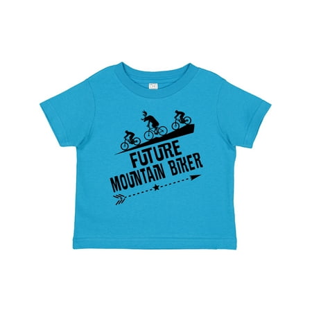 

Inktastic Mountain Biking Funny Future Biker Gift Toddler Boy or Toddler Girl T-Shirt