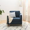 Gap Home Wood Base Accent Chair, Navy