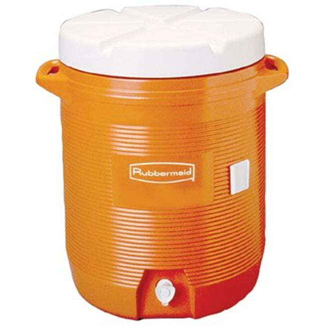 Rubbermaid Home Products 32516550111 7 Gal Orange Plastic Water