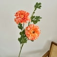 thumbnail image 4 of Artificial Peony Flowers Stems 30 Inch, Luxury Faux Peonies Bouquet for Vase Arrangement, Realistic Silk Peony Flowers for Home Wedding Hotel Farmhouse Decor(Orange), 4 of 6