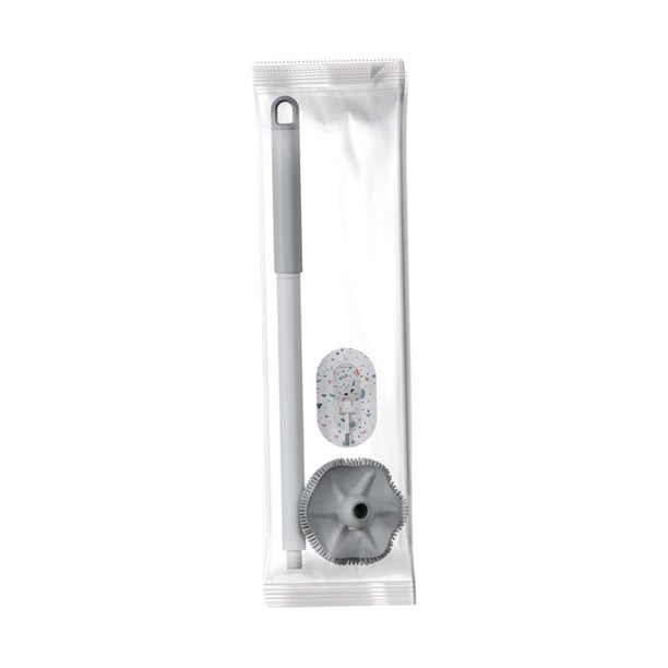 Cepillo de inodoro, cepillo para inodoro, accesorios de baño de limpieza profunda, duradero gris