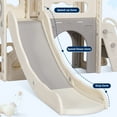 thumbnail image 6 of TLSUNNY Kids Slide Climber Set with Telescope, Basketball Hoop & Tunnel, Indoor Outdoor Toddler Playset, 6 of 8