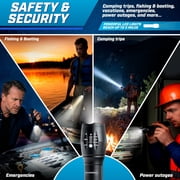 Taclight Tactical Flashlight 3 Pack Weatherproof Aircraft Grade Aluminum Construction, 5 Light Modes with 50,000 Hour Cree LEDs, 40x Brighter – As Seen on TV
