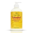 thumbnail image 1 of Crema corporal de cúrcuma con extracto orgánico - 16 fl oz/473 ml - Crema hidratante corporal hidratante profunda para piel seca - Ayuda a aliviar y restaurar la piel con extracto de papaya de cúrcuma, 1 of 5