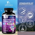 thumbnail image 5 of Magnesium Complex Supplement - Magnesium 500 mg Per Serving - 4 in 1 High Absorption Blend - 100% Chelated Magnesium Glycinate with Malate, Citrate & Oxide - Vegan Complex - USA Bottled - 60 Capsules, 5 of 10