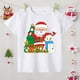 thumbnail image 3 of Camiseta con estampado de muñeco de nieve y Papá Noel para niños y niñas, ropa navideña, camiseta de manga corta para niños, 3 of 5