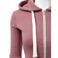 thumbnail image 2 of Doublju Women's Lightweight Pocket Zip-Up Hoodie Jacket for Women with Plus Size, 2 of 4