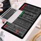 thumbnail image 3 of Quick Key Anti- - with Office Software Shortcuts Pattern, Extended Rubber Mouse Pad (31.5 X 11.8In), 3 of 5