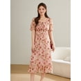 thumbnail image 4 of Floral temperament waist dress, 4 of 7