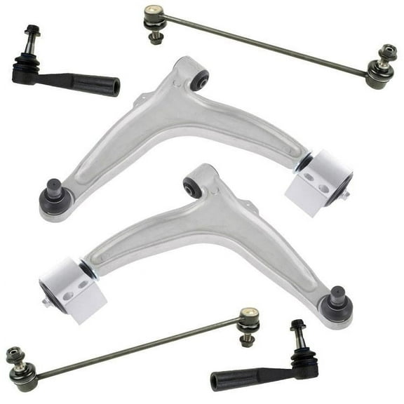 6 Pc Chassis Kit Lower Control Arm Assembly Rods & Links Fits for Saab 9-3 04-11