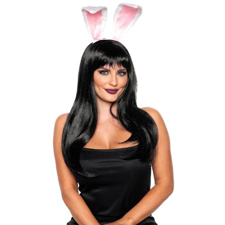 White Bunny Ears & Tail Set Adult Costume