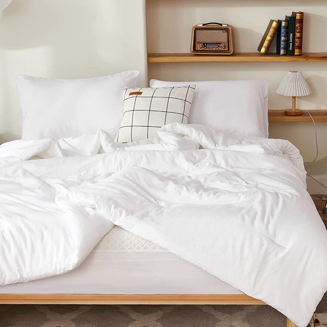 Juego de edredón Litanika White Oversized King con 2 fundas de almohada