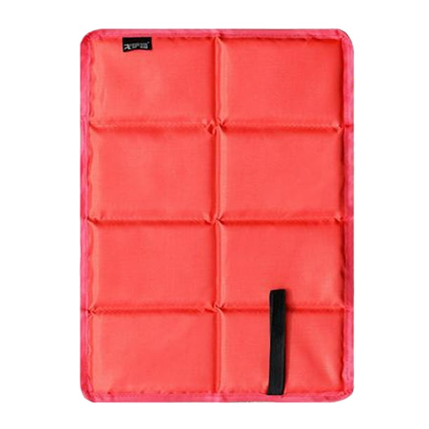 Cojín plegable para exteriores, alfombrilla plegable para acampar, alfombrilla para playa, alfombrilla de asiento impermeable portátil para Picnic en - Rojo Sunnimix Cojín de asiento plegable