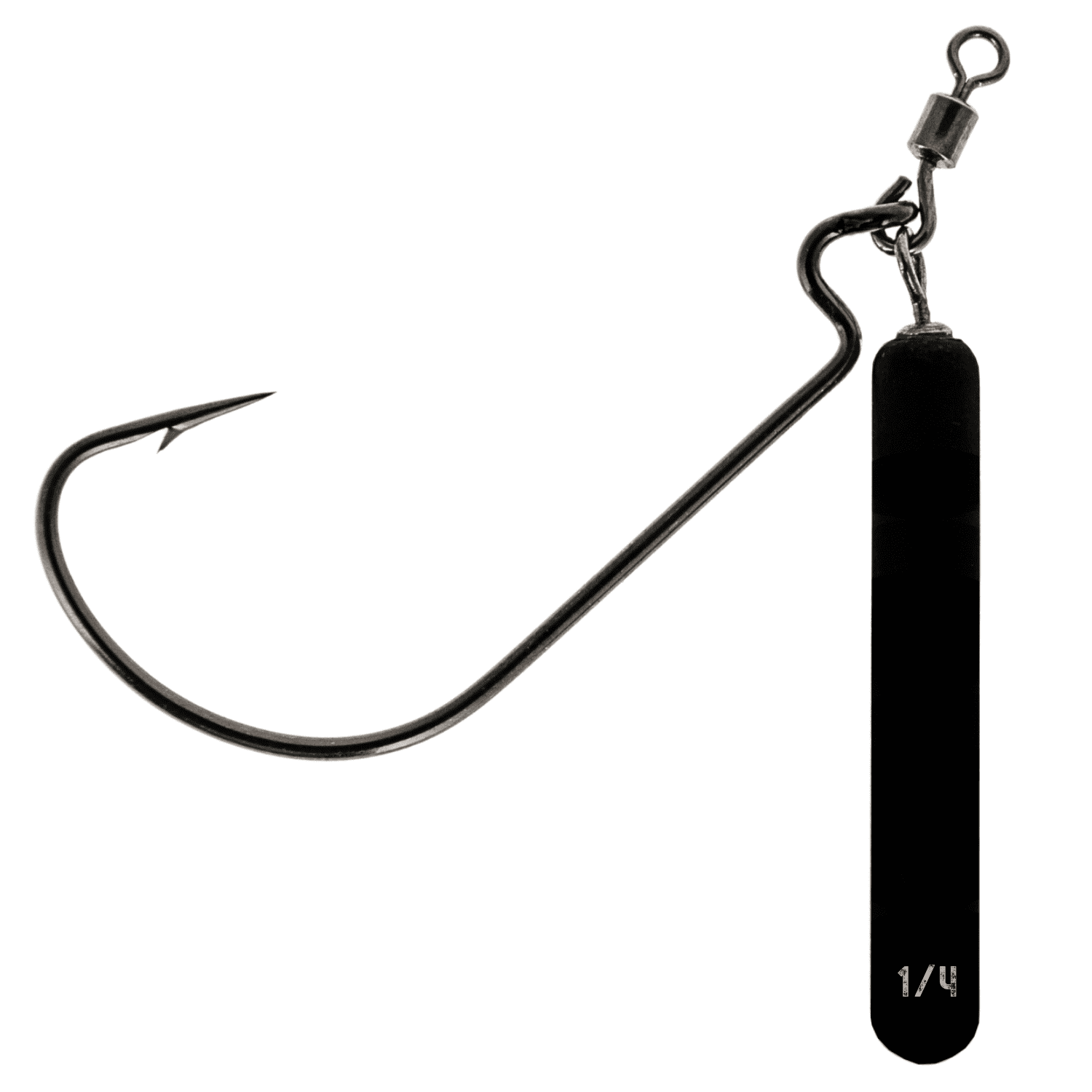 Tungsten Jika Rig - 1/4oz- #1/0 Hook - Never Chip Black