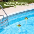 thumbnail image 5 of Floating Pool Thermometer, Pool Temperature Thermometer for Cold Plunge, Easy to Read, Shatter Resistant, Large Readable Display，for Outdoor & Indoor Swimming Pools, Spas, Hot Tubs & Aquariums(Turtle), 5 of 5