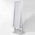 thumbnail image 5 of Posh Living Harper Jewelry Cheval Armoire & Makeup Storage in White, 5 of 9
