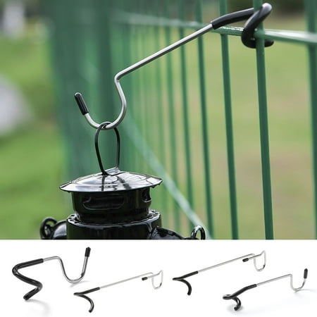 

Xinwanna Multi-use Anti-slip Lantern Hook Hanger Metal Practical S-shaped Camping Lamp Hook for Travel (Size 3)