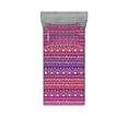 thumbnail image 2 of Tribal Bedding Set with Sheet & Covers, Geometric Pattern with Motifs and Ombre Backdrop Primitive Culture Doodle Art, Printed Bedroom Decor 2 Shams, 4 Sizes, Multicolor, by Ambesonne, 2 of 3