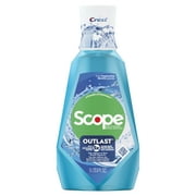 Crest Scope Outlast Mouthwash, Cool Peppermint, 1L