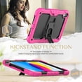 thumbnail image 2 of FJLBDE Case for iPad (A16) 11th Gen 2025/ iPad 10th Gen 10.9 Inch 2022, Rugged Shockproof Tablet Cases Cover with Kickstand Shoulder Strap, Rose, 2 of 7