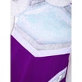thumbnail image 4 of Manyakai Kids Girls Cheerleading Outfits with Shorts Sleeveless Sequins Sports Tennis Golf Dress Purple 4, 4 of 6