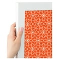 thumbnail image 4 of PinPix ArtToFrames 14x22 Custom Cork Bulletin Board Floral Dark Orange   Poster Board Has a Fabric Style Canvas Finish, Framed in Satin White Frame (PinPix-547), 4 of 6