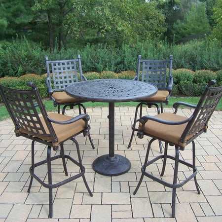 Oakland Living Belmont 5 Piece Bar Height Dining Set
