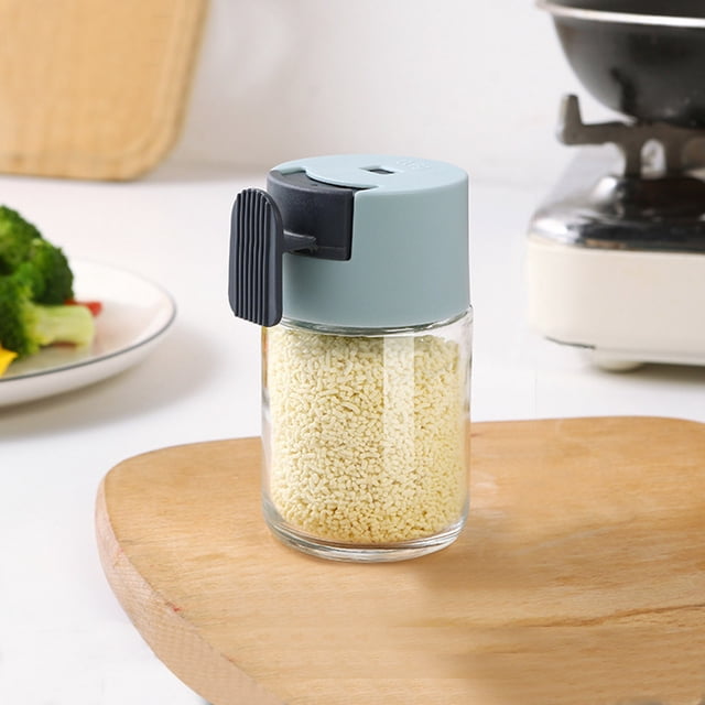 Oleegame 1PC Spice Dispenser Mini Kitchen Mini Seasoning Quantitative Seasoning Jar Seasoning Jar Metering Seasoning Jar Quantitative Seasoning Bottle Kitchen Seasoning Jar Press Seasoning Jar