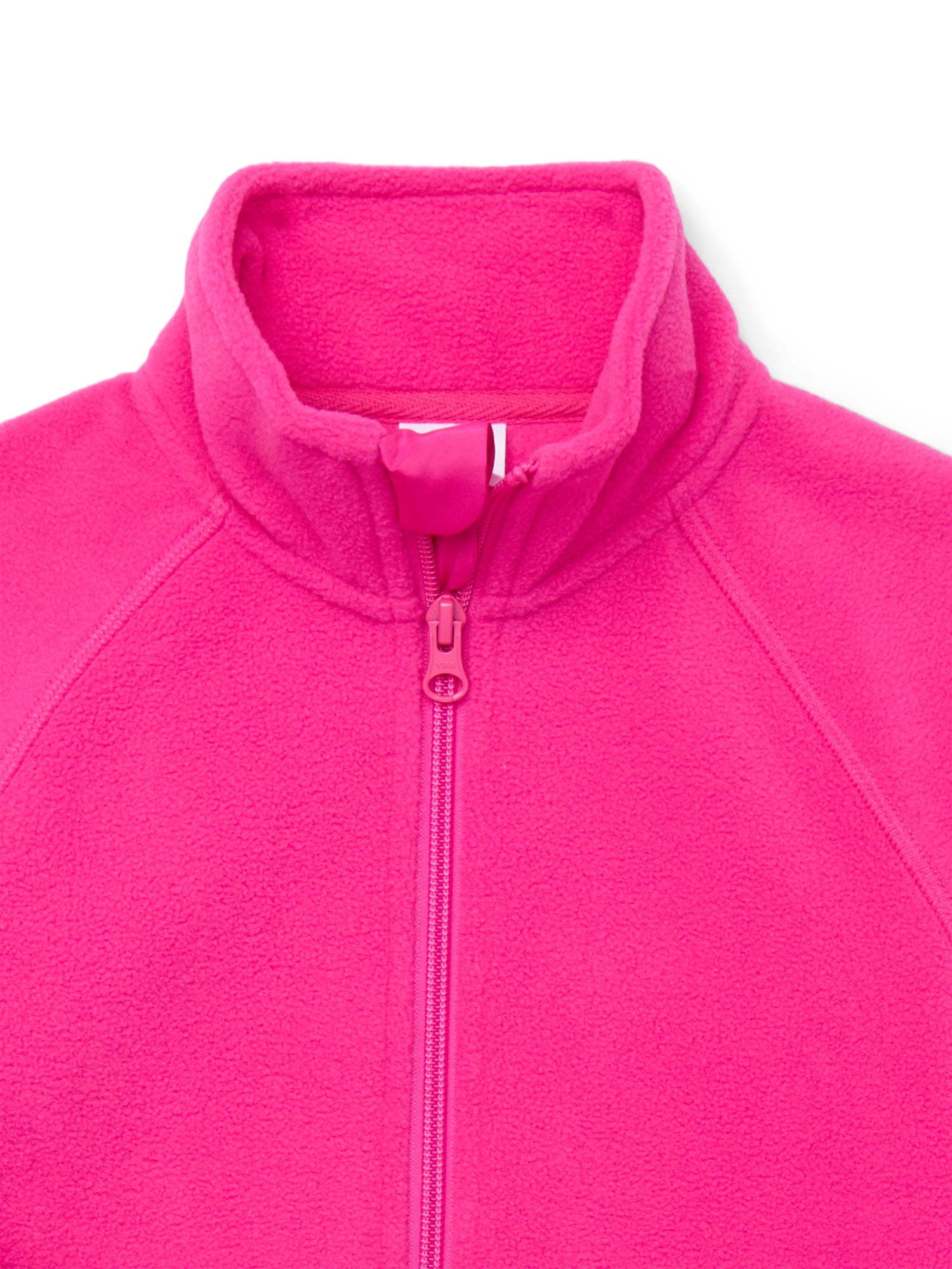 Wonder Nation Little and Big Girls Microfleece Zip Jacket, Lightweight, Sizes 4-18