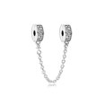 thumbnail image 1 of Cadena de seguridad con clip para la familia Daisy, accesorios de joyería para hacer tú mismo, compatible con pulseras europeas, collares de plata 925, novedad de 2025, 1 of 5