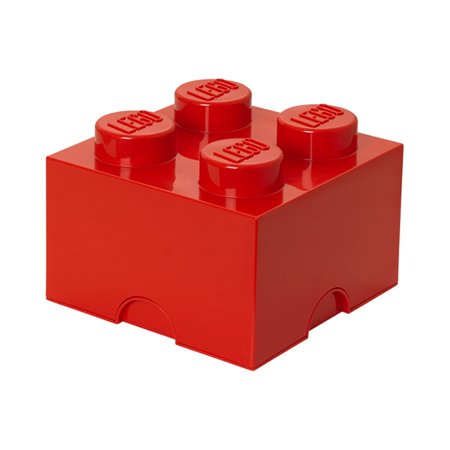 LEGO Storage Brick 4, Bright Red