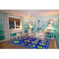 thumbnail image 2 of Tapis rectangle amusant pour enfant Aquarium multicolore nylon, 2 of 2