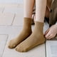 thumbnail image 5 of XmhyTop Calcetines femeninos, calcetines de algodón apilables, talla media, 4 pares negros, calcetines casuales, 5 of 5
