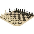thumbnail image 6 of Conqueror Carry-All Plastic Chess Set - Black & Ivory Pieces with Vinyl Rollup Board - Black, 6 of 10