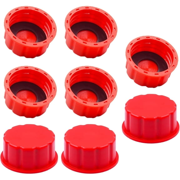 ICERUN Gas Can Cap 8 Pcs Replacement-Coarse Thread Universal Fuel Tank Lid Fits 1/2/5/10  Gallon Gas Cans, Compatible with Midwest, , Scepter & Most Plastic/Metal Jerry Cans