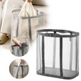 thumbnail image 2 of DJN Home Textile Storage Mesh Popup Laundry Hamper With Handles Portable Storage Easy Open. Folding Up Clothes Hampers Basket Foldable Great For The Kids Room College Dorm Or Travel, 2 of 9