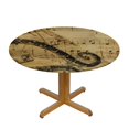 thumbnail image 3 of Orinice Snake Music Notes Treble Clef Round Table Cover Stain Resistant Washable Perfect for Indoor Outdoor Kitchen Dining Wedding Parties Elastic Edge 100% Polyester Fiber 38-42, 3 of 8