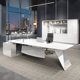 thumbnail image 2 of Fashion Boss Desks Table Simple Modern Painted Manager Executive Desk Ladies Pink Single Boss Desk and Chair Combination My Lux Decor Round, 2 of 26