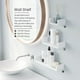 thumbnail image 5 of de Baño de Plástico Montado en Pared, Estantes Flotantes con Adhesivo, Sin Tadrar para Cocina O , en U, Color 32cm Sunnimix Estante flotante de pared, 5 of 8