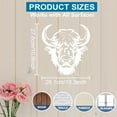 Bison Stencils 11.8×11.8inch Large Farm Animal Stencils with Paint