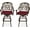 Dark Bronze/Red, variant on VIVIJASON Swivel Patio Mid Back Outdoor Bar Stools - Set of 2, Antique Bronze