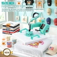 thumbnail image 3 of Adnoom Heat Press 15x15, 5 in 1 Multifunctional Shirt Press Machine Combo, 360° Swing Away Sublimation Heat Transfer with LED Display for T-shirts Mugs Hat Plate Cap, Green, 3 of 8